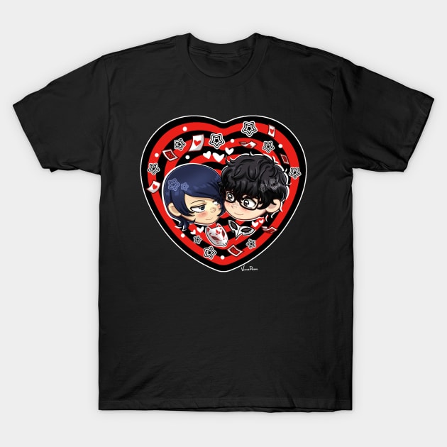 JokerFox OTP Love T-Shirt by Vinniedraws